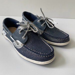 BRAND NEW - Sperry Women's Koifish Sparkle Boat Shoe - Navy & Silver